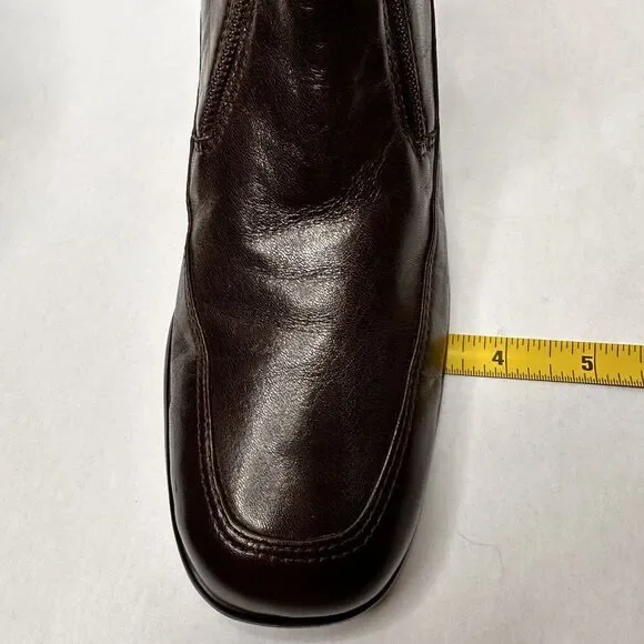 Ros Hammerson Womens Boots 7N Ankle Height Brown Leather Zip Butter Soft Booties - Picture 13 of 15